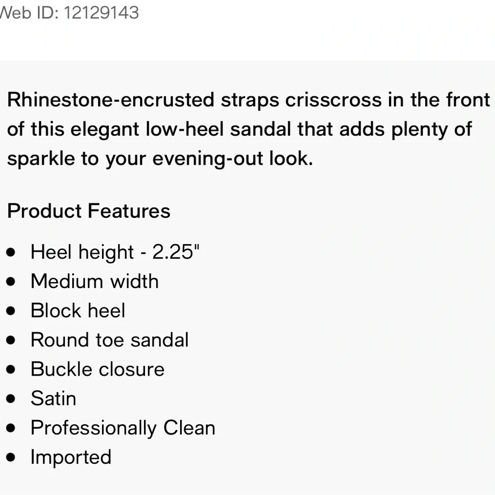 Jewel Badgley Mischka Women's Omari II Evening Sandals Size 8.5 - Picture 13 of 13